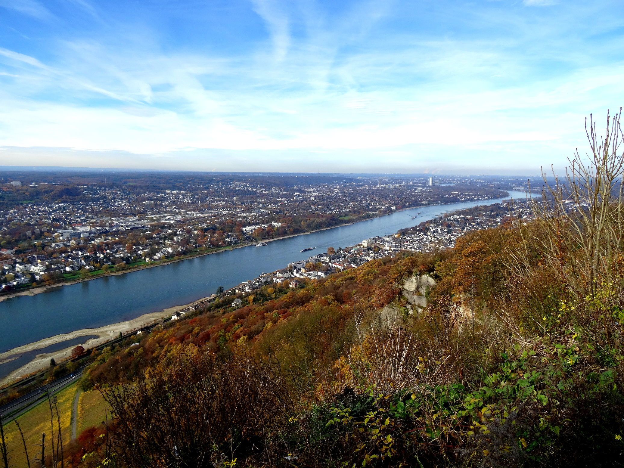 Drachenfels Aussicht auf Bonn
